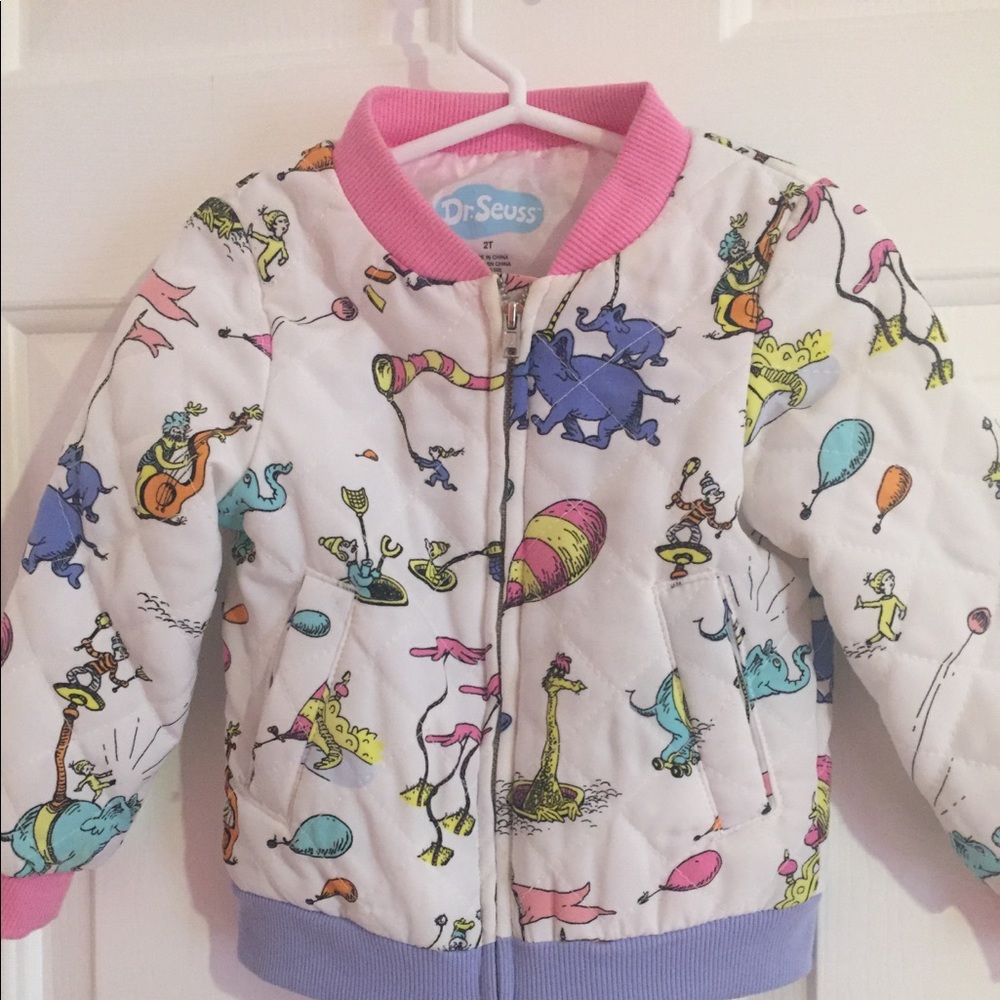 Like New Dr. Seuss Fall Bomber Jacket